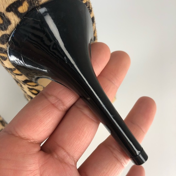 Apt. 9 Leopard Calf fur Poited Toe Heels Pumps Size 8.5 - Picture 7 of 10